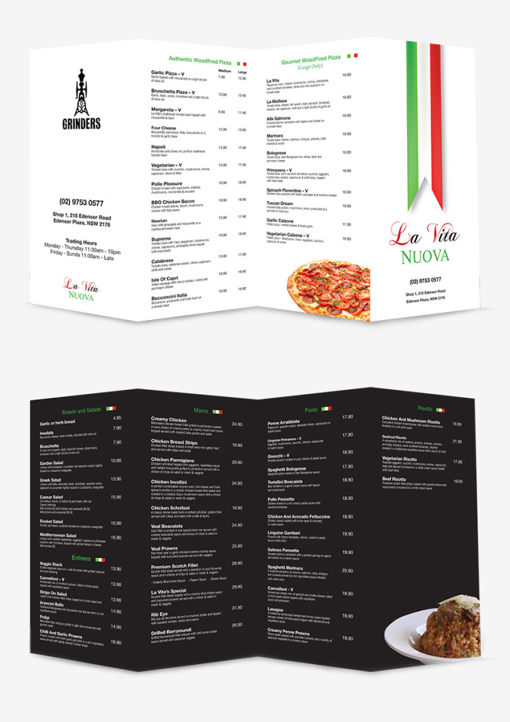 Take Out Menu